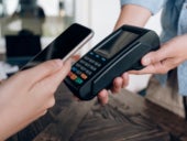 Paying bill through smartphone using NFC technology.